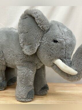 DAKIN Vintage 1982 Gray Plush Elephant 17”